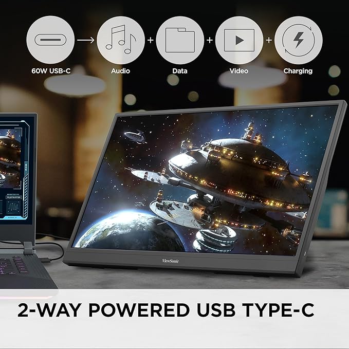ViewSonic VX1754 17 Inch 1080p IPS Portable Gaming Monitor - Image 4