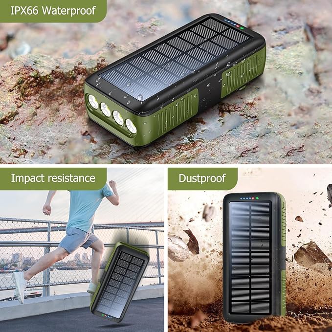 Solar Charger Power Bank 63200mAh, Portable Charger - Image 6