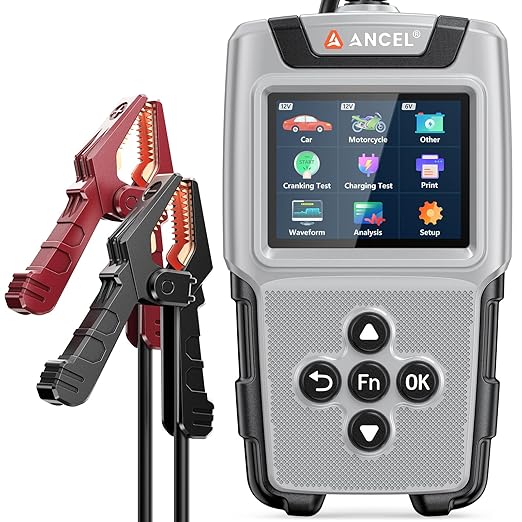 ANCEL BA101 Plus Car Battery Tester 6V 12V Load Tester, 20-2000 CCA Digital by ANCEL