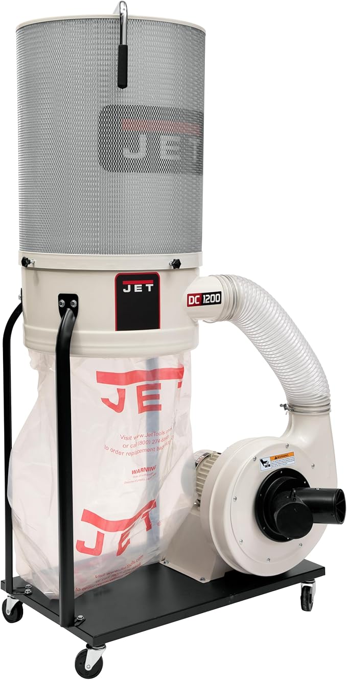 JET Vortex Cone Dust Collector, 2-Micron Canister Filter, 2 HP, 230V 1Ph by JET