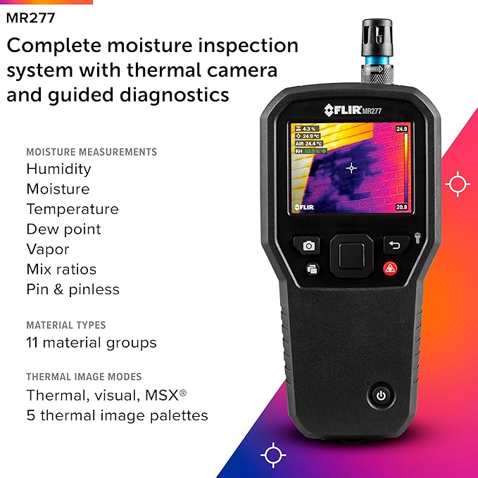 FLIR MR277 Moisture Meter, MSX IR Camera & Hygrometer - Image 2