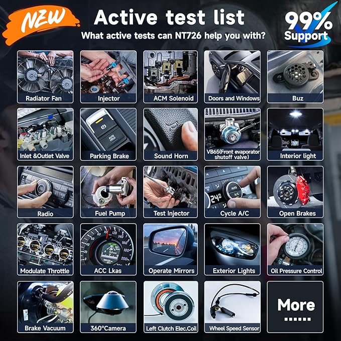 2026 FOXWELL NT726 OBD2 Scanner Diagnostic Tool, All System Bidirectional - Image 6
