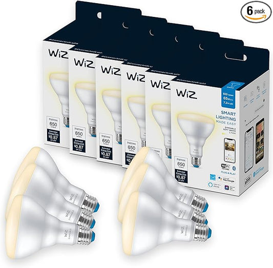 WiZ 65W BR30 Soft White LED Smart Bulb by WiZConnectedLighting