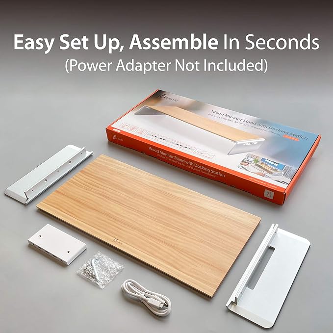 j5create Wooden Monitor Stand - Image 6