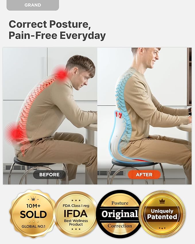 Curble GRAND 2PACK – Ergonomic Chair Back Support, Lumbar Support - Image 3