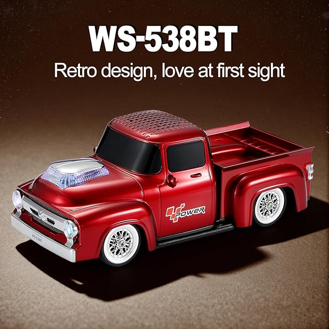 Vintage Pickup Truck Bluetooth Speaker, Retro Truck Model - Image 8