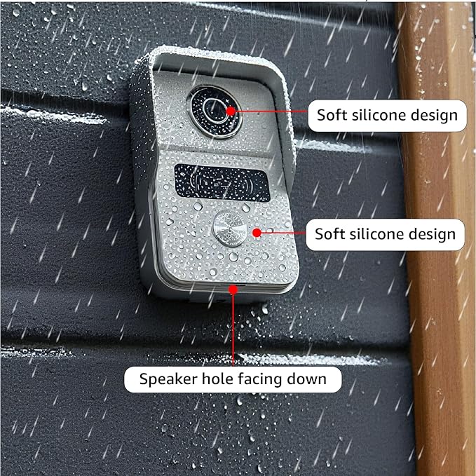 KeonBell 2 Wired Video Intercom System, 7 Inches Video Doorbell Camera - Image 6