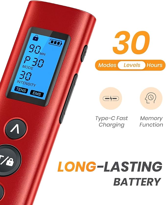 AVCOO 30 Modes TENS EMS Unit Compact Muscle Stimulator - Image 3