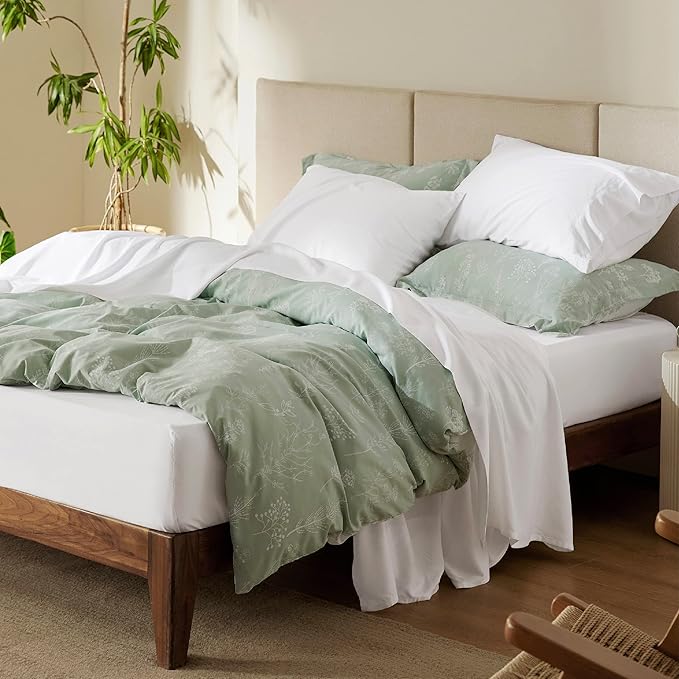 Bedsure Cooling Sheets Twin, Rayon Derived from Bamboo, Cooling Sheets - Image 2