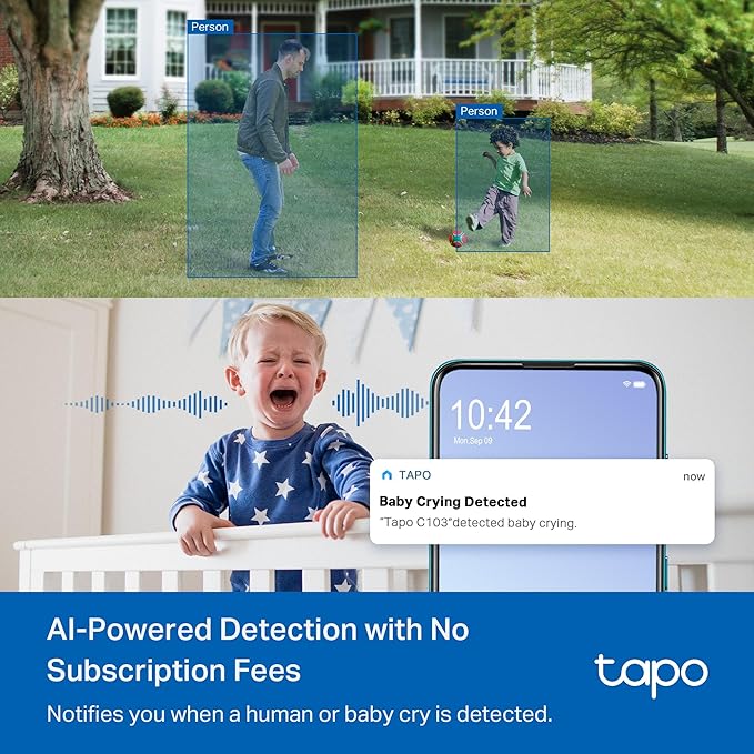 Tapo 1080p Indoor/Outdoor Security Camera - Image 3