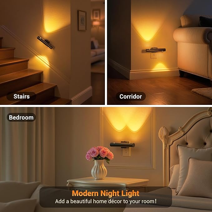 JandCase LED Night Light, Modern Night Lights Plug into Wall, 0-100LM - Image 6