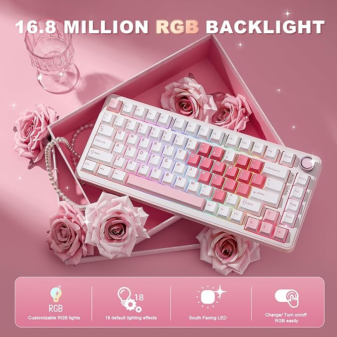 YUNZII B75 PRO Wireless Mechanical Keyboard, 75% Layout - Image 6