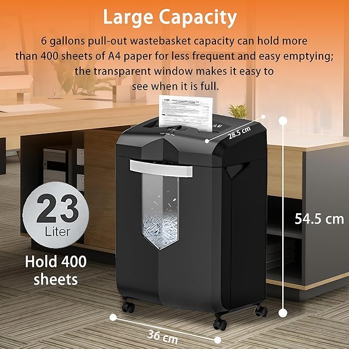 Bonsaii Heavy Duty Paper Shredder, 16 - Image 2