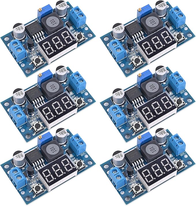 Seloky LM2596 Adjustable DC-DC Step-Down Buck Converter Module by Seloky