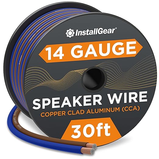 InstallGear 30ft 14 Gauge Speaker Wire by InstallGear