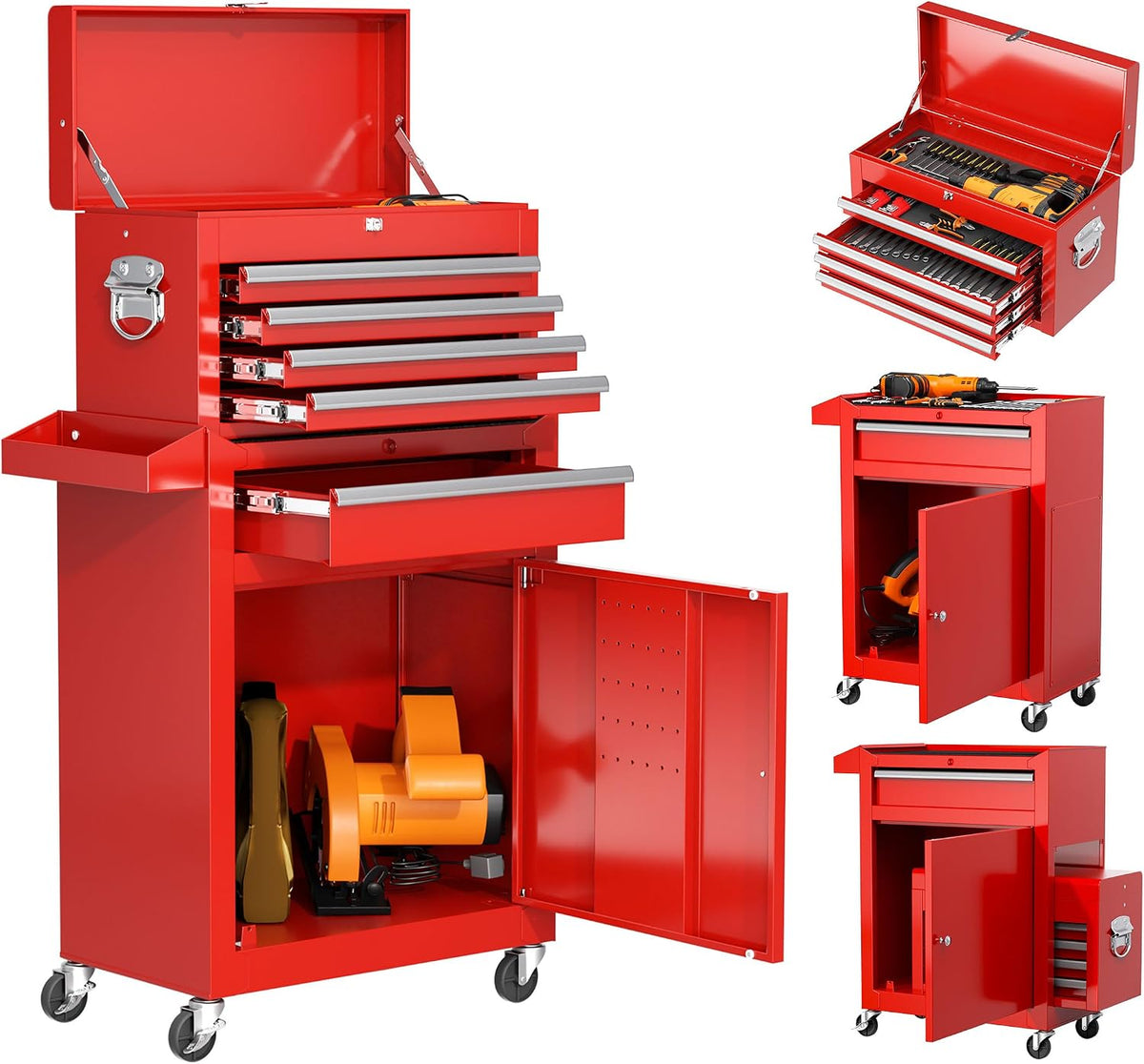 intergreat 5 drawers tool chest, rolling tool chest, main product view