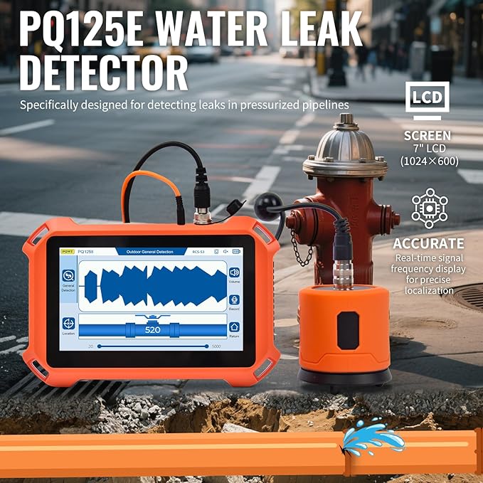 PQWT Underground Water Leak Detectors PQ125E All Scenario and Gas Wall Pipe - Image 2