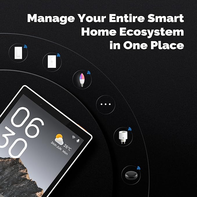 MOES Smart Home Touchscreen Control, In-wall Smart Panel - Image 5