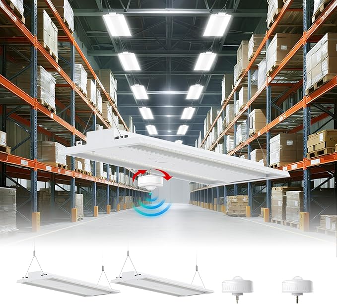 2 Pack 400W LED Linear High Bay Light 4FT, Adjustable 400W/320W/240W/100W by LightingYourBusinessFuture