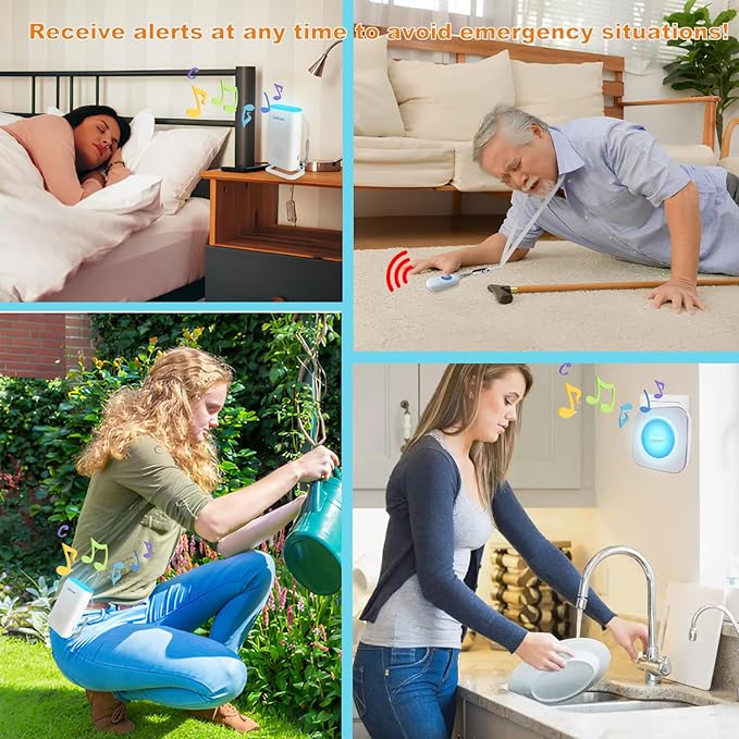 LIOTOIN Caregiver Pager Wireless Alert System - Image 2