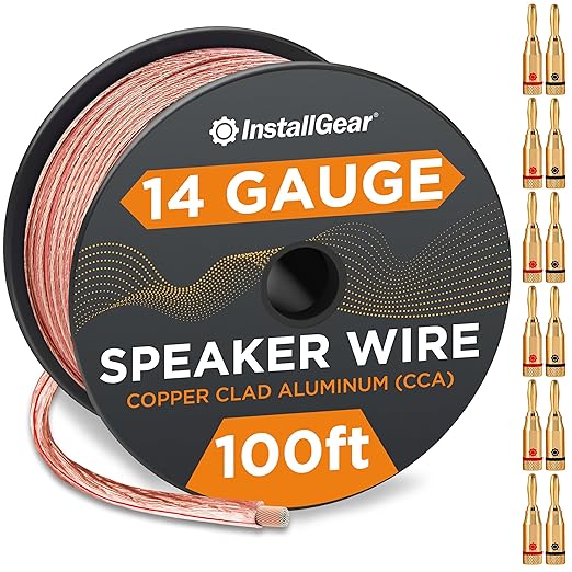InstallGear 14 Gauge Wire AWG Speaker Wire by InstallGear