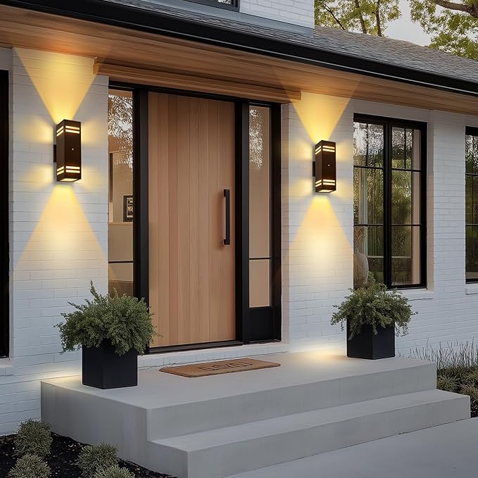 MZLITI 2-Pack Bronze Dusk to Dawn Outdoor Lights, Wall Light Wtih LED Bulbs - Image 7
