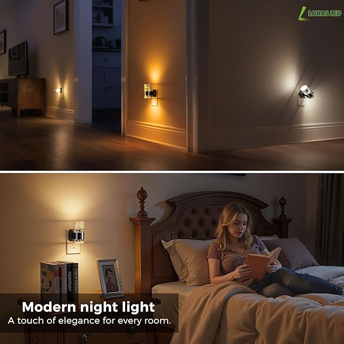 L LOHAS LED Night Lights Plug into Wall 2 Pack, Dimmable Night Light - Image 7