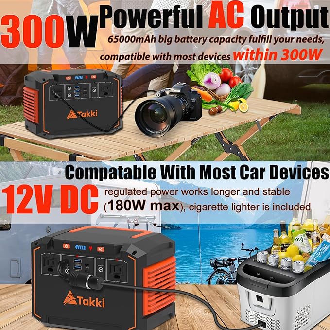 Takki 300W Solar Generator 240Wh Portable Power Station - Image 3