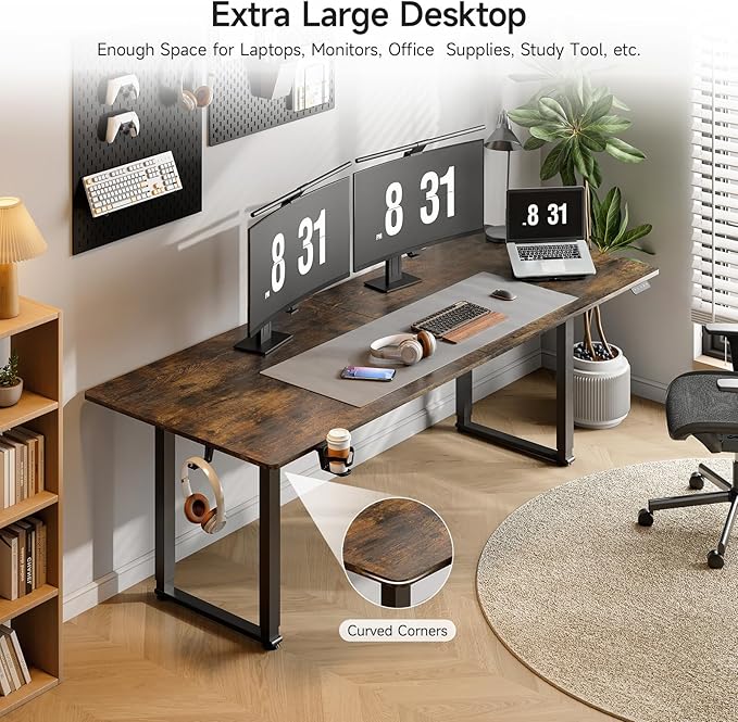 ONBRILL Standing Desk, 71x32 Inches Rectangle Stand Up Desk - Image 3