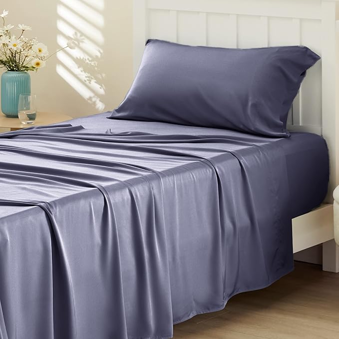 Bedsure Cooling Sheets Twin, Rayon Derived from Bamboo, Cooling Sheets by BEDSURE