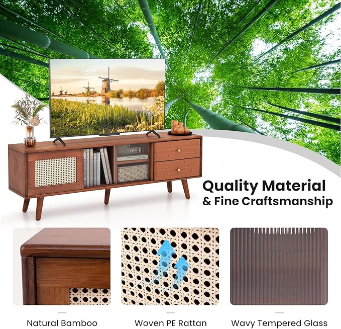 Giantex Mid Century Modern TV Stand - Image 7