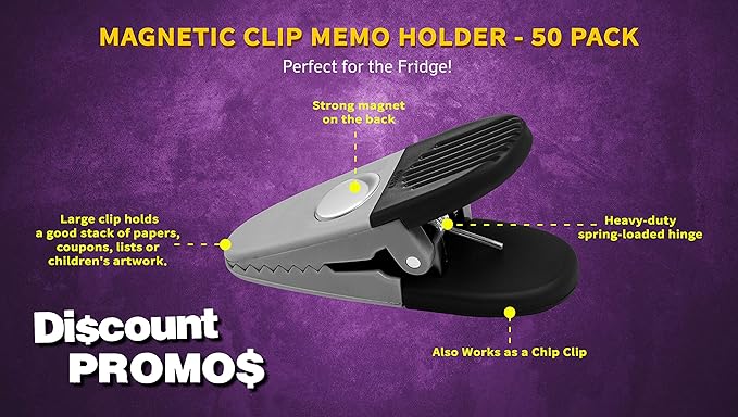 50 Magnetic Memo Holders Set - Image 3