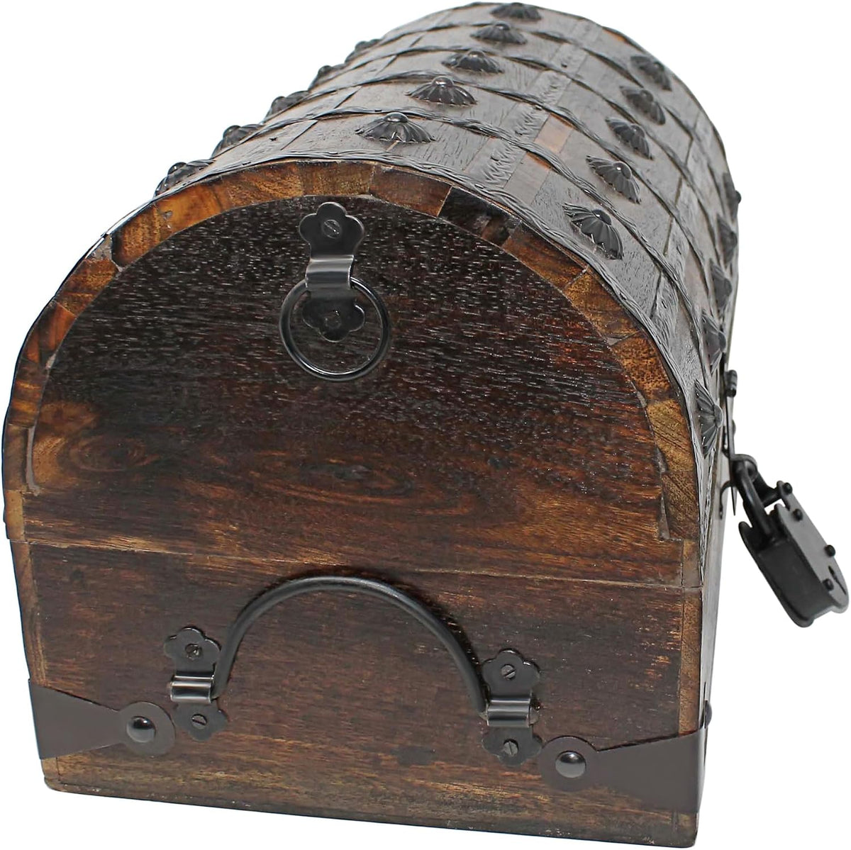 nautical cove wooden treasure chest with padded velvet, package contents
