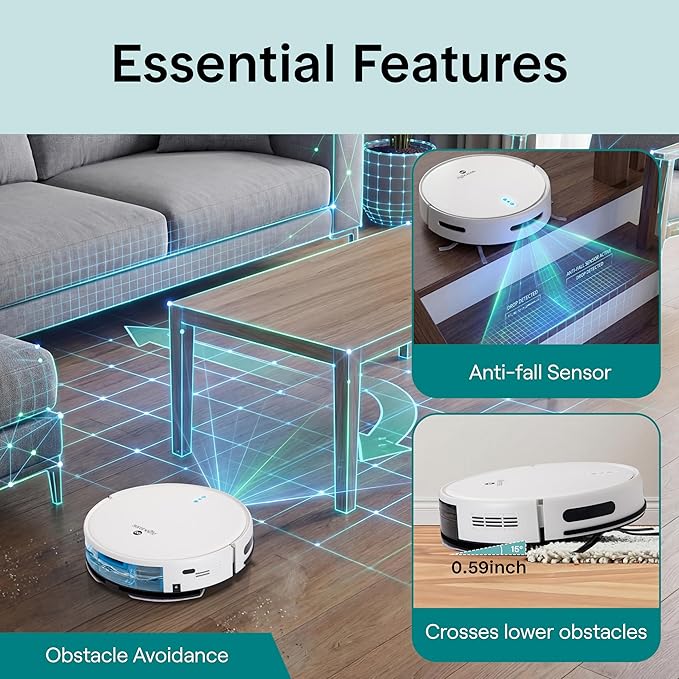 SereneLife Automatic Robot Vacuum Cleaner and Mop Combo, Pro Edition - Image 7