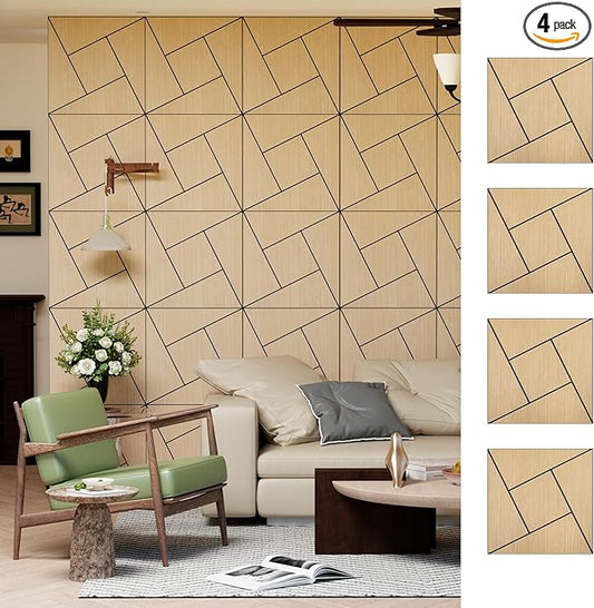 ARMURO 4 Packs Acoustic Wall Panels by ARMURO