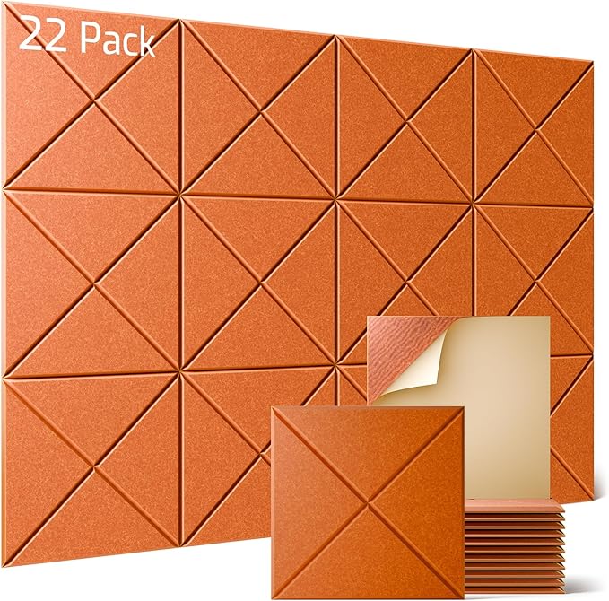 Sonicism 22 Pack X-Lined Acoustic Panels by Sonicism