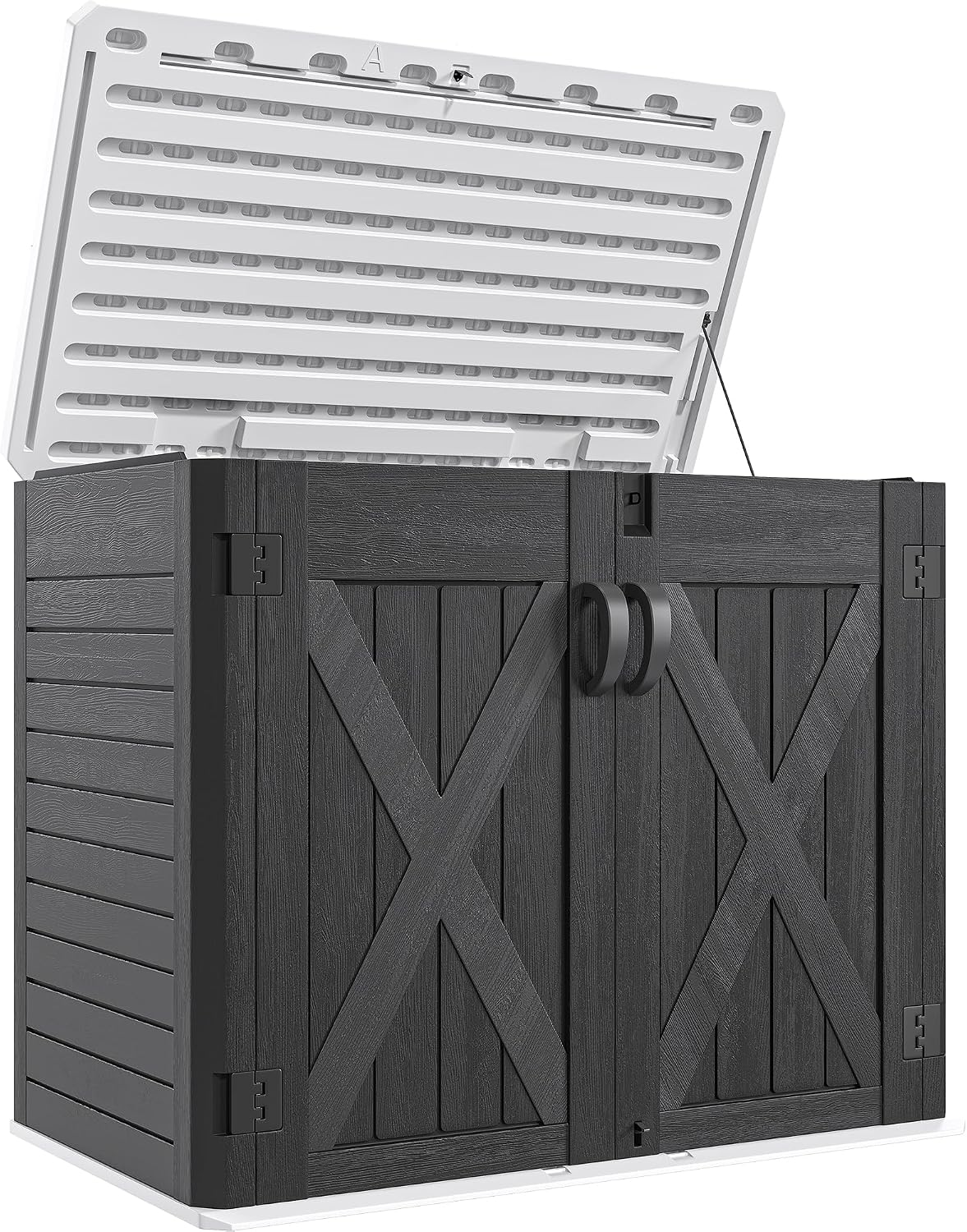 yitahome outdoor horizontal storage shed with x-shaped lockable, main product view