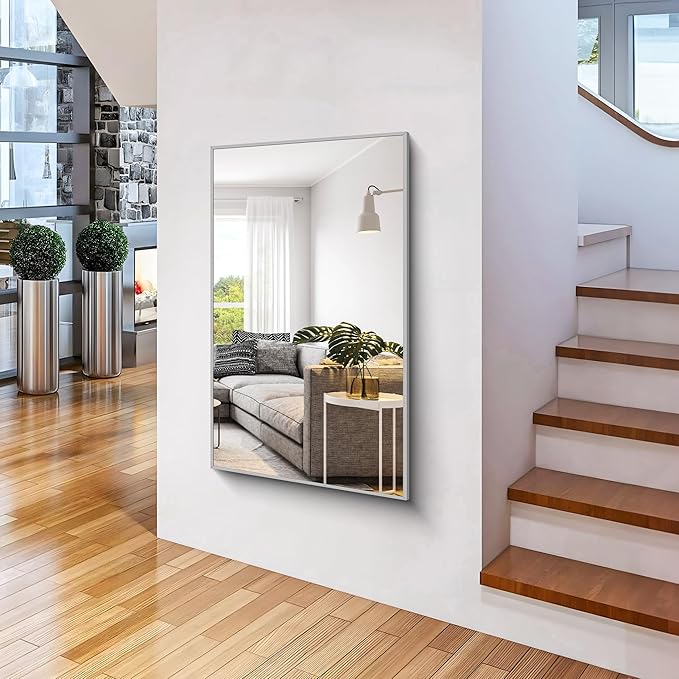 36x55inch Bathroom Mirror, Large Rectangular Wall Mirrors - Image 7