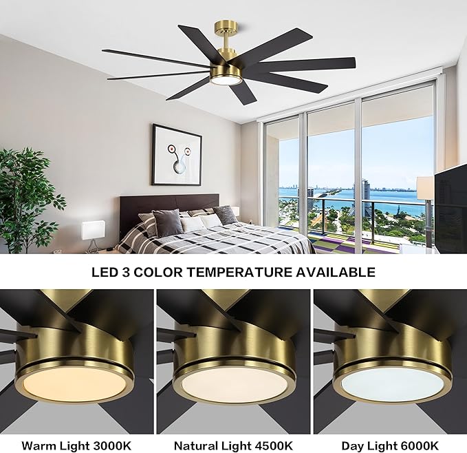 WINGBO 60" Large DC Ceiling Fans - Image 5