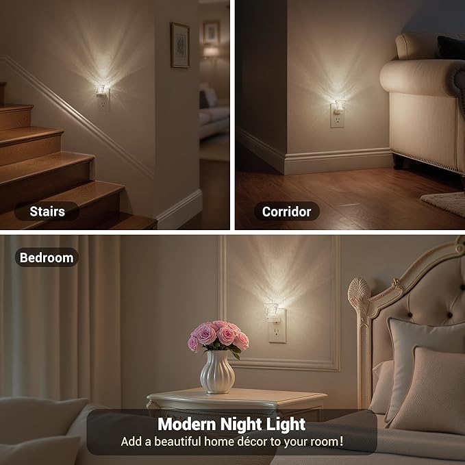 JandCase LED Night Light Plug in, Night Lights Plug into Wall - Image 4