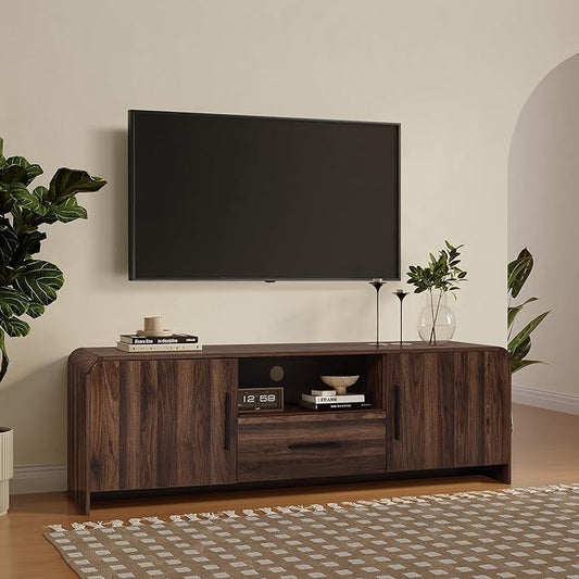 LuxenHome 70" Mid-Century Modern TV Stand by LuxenHome