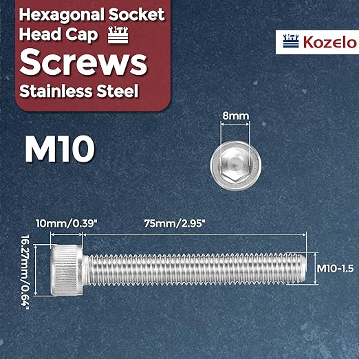Kozelo 5pcs Socket Head Cap Screws - Image 2
