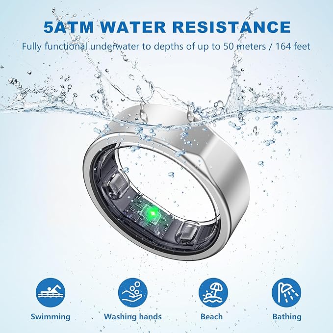 SEEKZERO Smart Ring for Women Men, Health Fitness Ring - Image 8