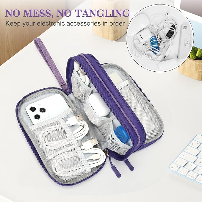 FYY Travel Cable Organizer Pouch Electronic Accessories Carry Case Portable - Image 5