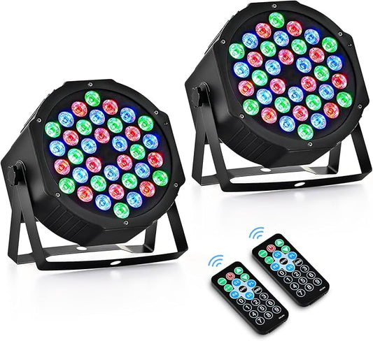 CO-Z Stage Lights 36 RGB LED Par Lights by CO-Z