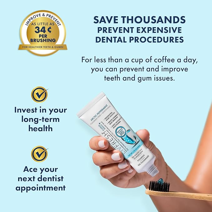 LIVFRESH Toothpaste Gel, Clinically Proven to Remove Plaque 250% Better - Image 6