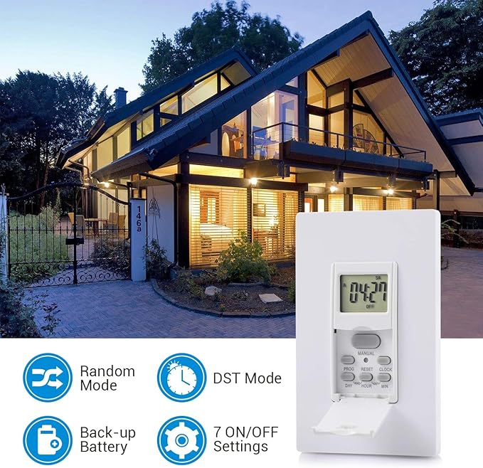 DEWENWILS Indoor in Wall Timer Switch - Image 2