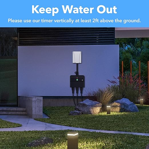 BN-LINK Outdoor Indoor Wireless Remote Control 3-Prong Outlet Weather Proof - Image 4