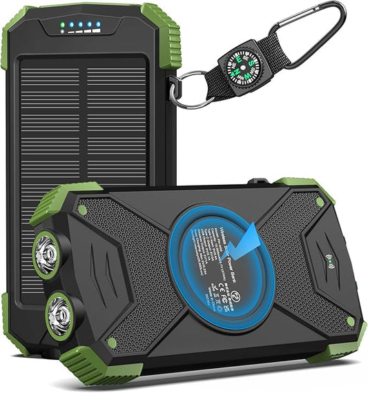 BLAVOR Solar Power Bank 10, Portable Wireless Charger, 20W Fast Charging by BLAVOR
