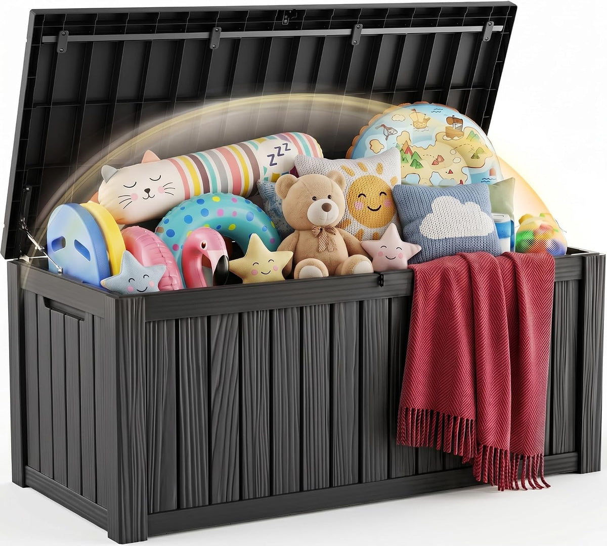 efu outdoor storage box 260 gallon deck box, main product view